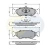 COMLINE CBP0876 Brake Pad Set, disc brake